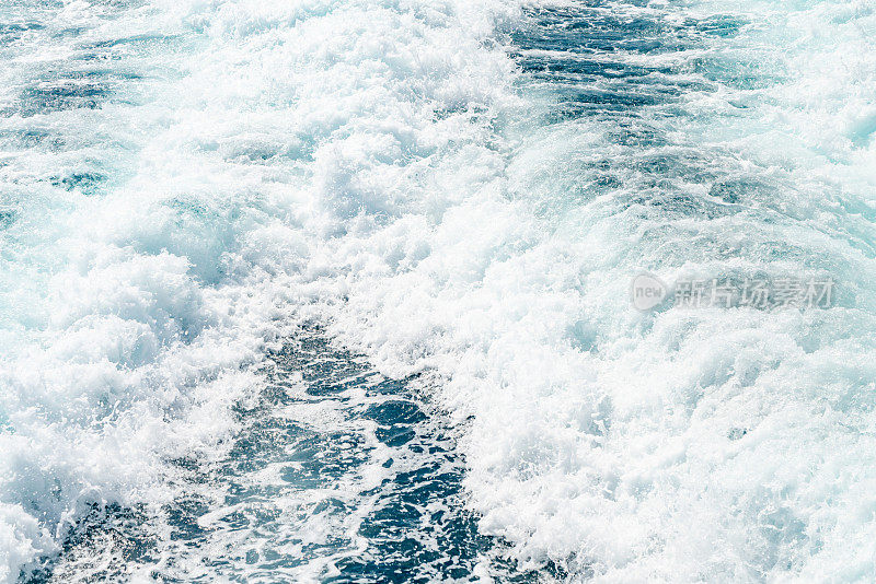 Ocean Wake from Stern of Ship in Hamilton Islan的, Australia